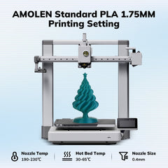 Amolen - PLA Basic Variety Pack (4 x 250g), 1.75mm