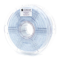 Cookiecad - Vanilla Blueberry Marble PLA Filament | White & Blue Textured 1.75mm
