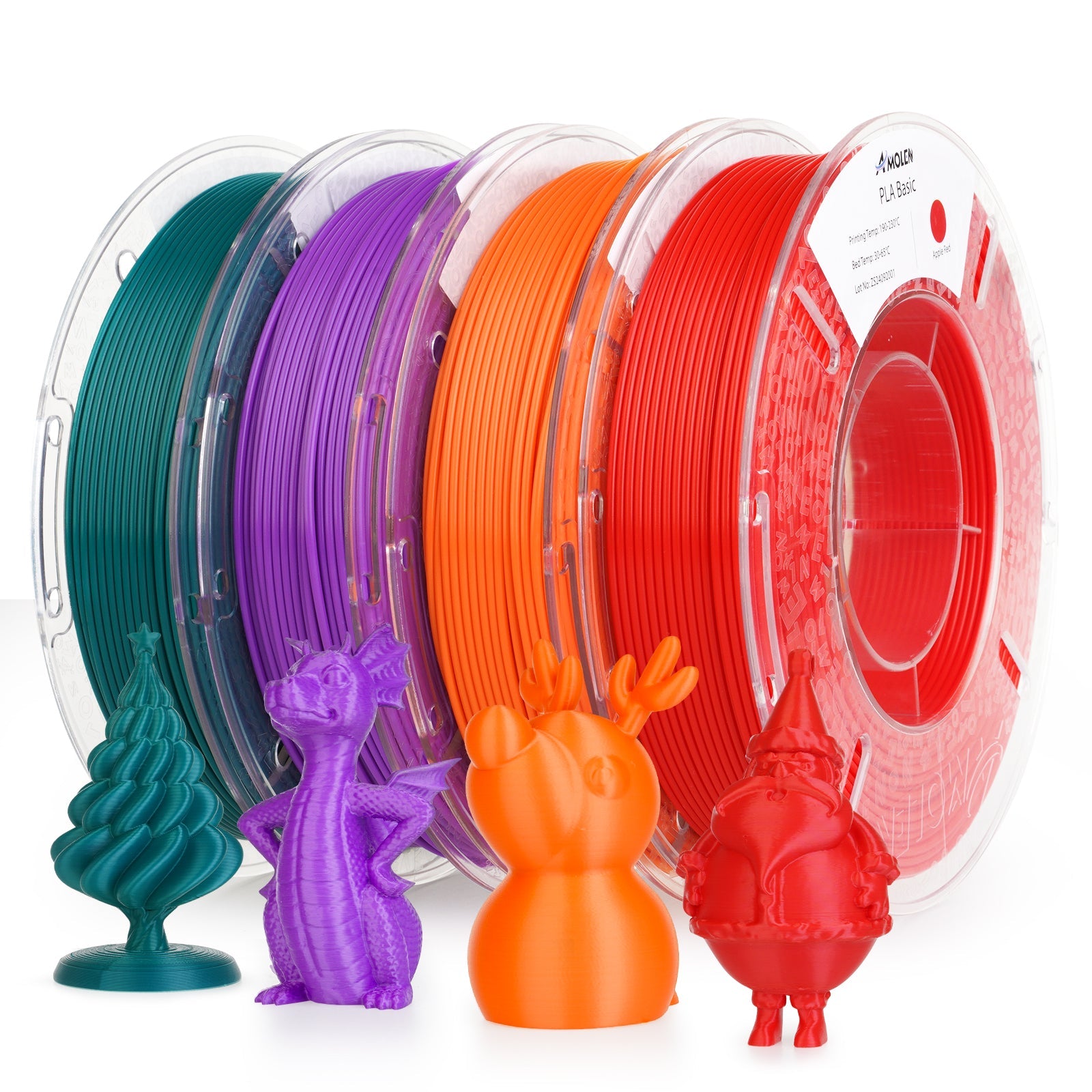 Amolen - PLA Basic Variety Pack (4 x 250g), 1.75mm
