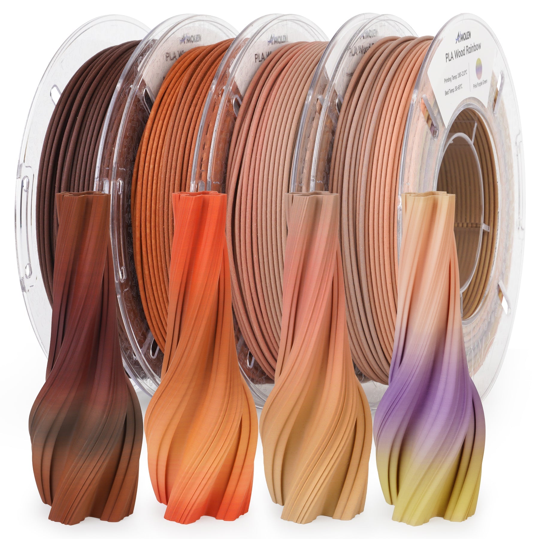 Amolen - PLA Wood Variety Pack (4x200g)