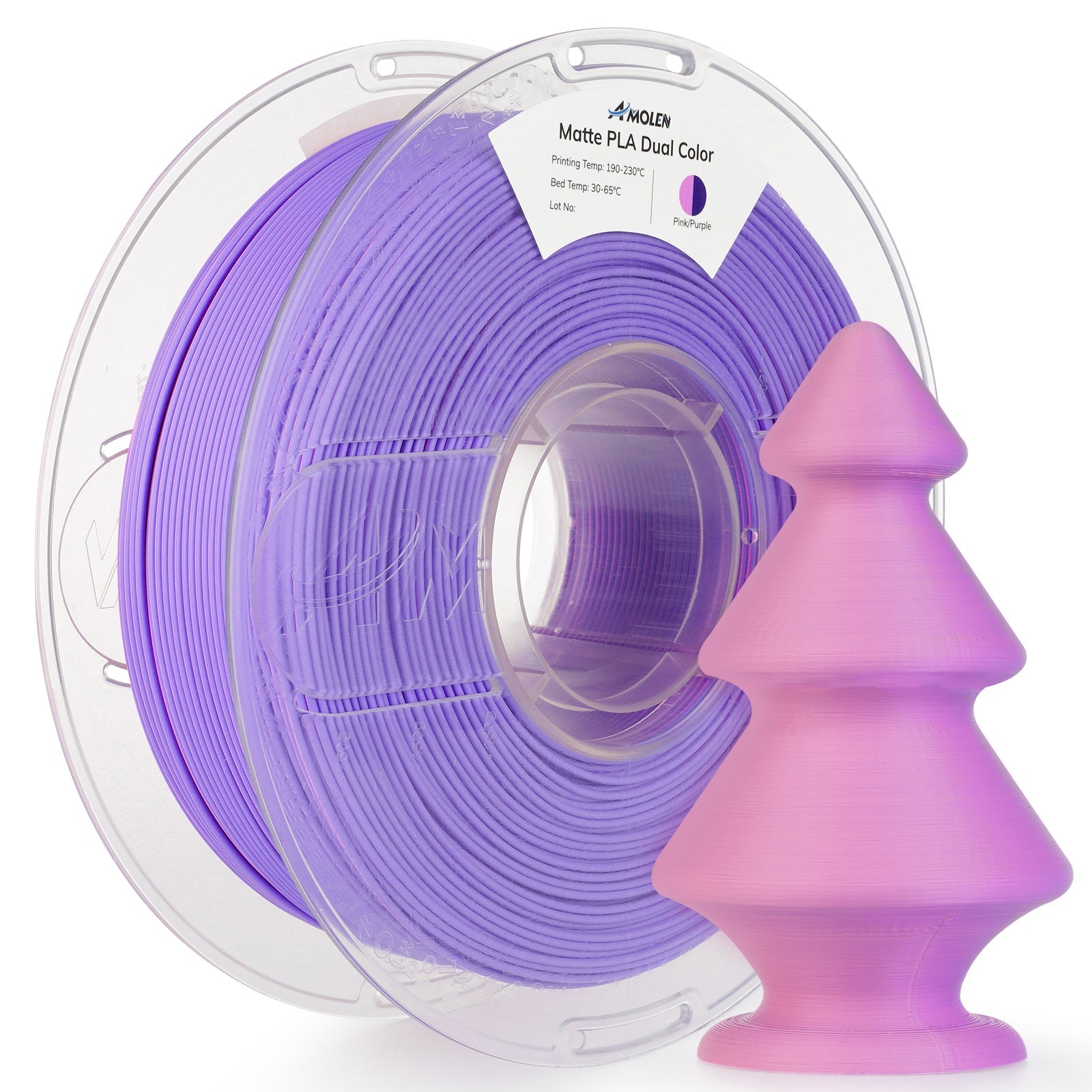 Amolen - PLA Matte Dual Filament 1.75mm, 1KG/2.2LB