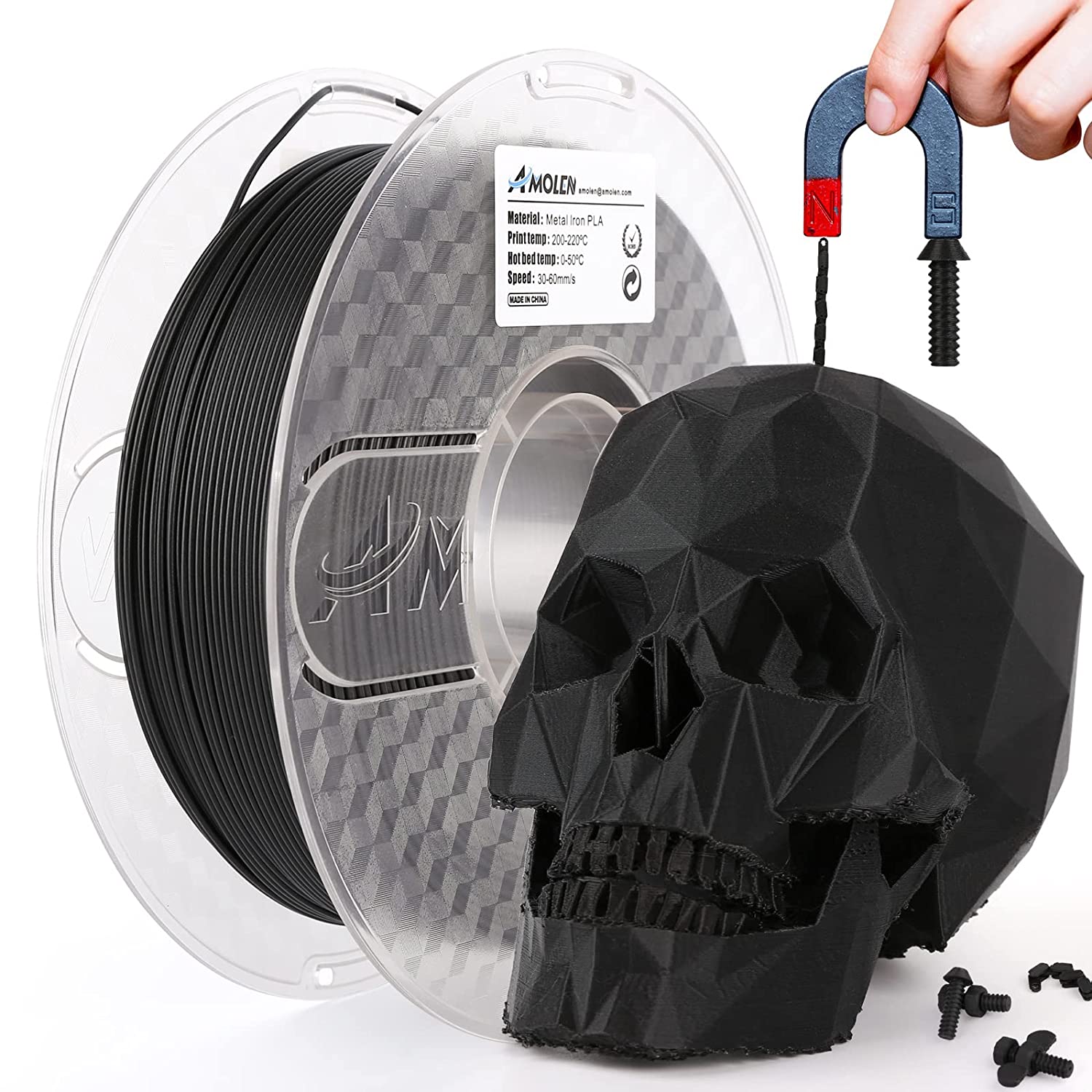 Amolen - PLA Metal 1.75mm, 1KG/2.2LB