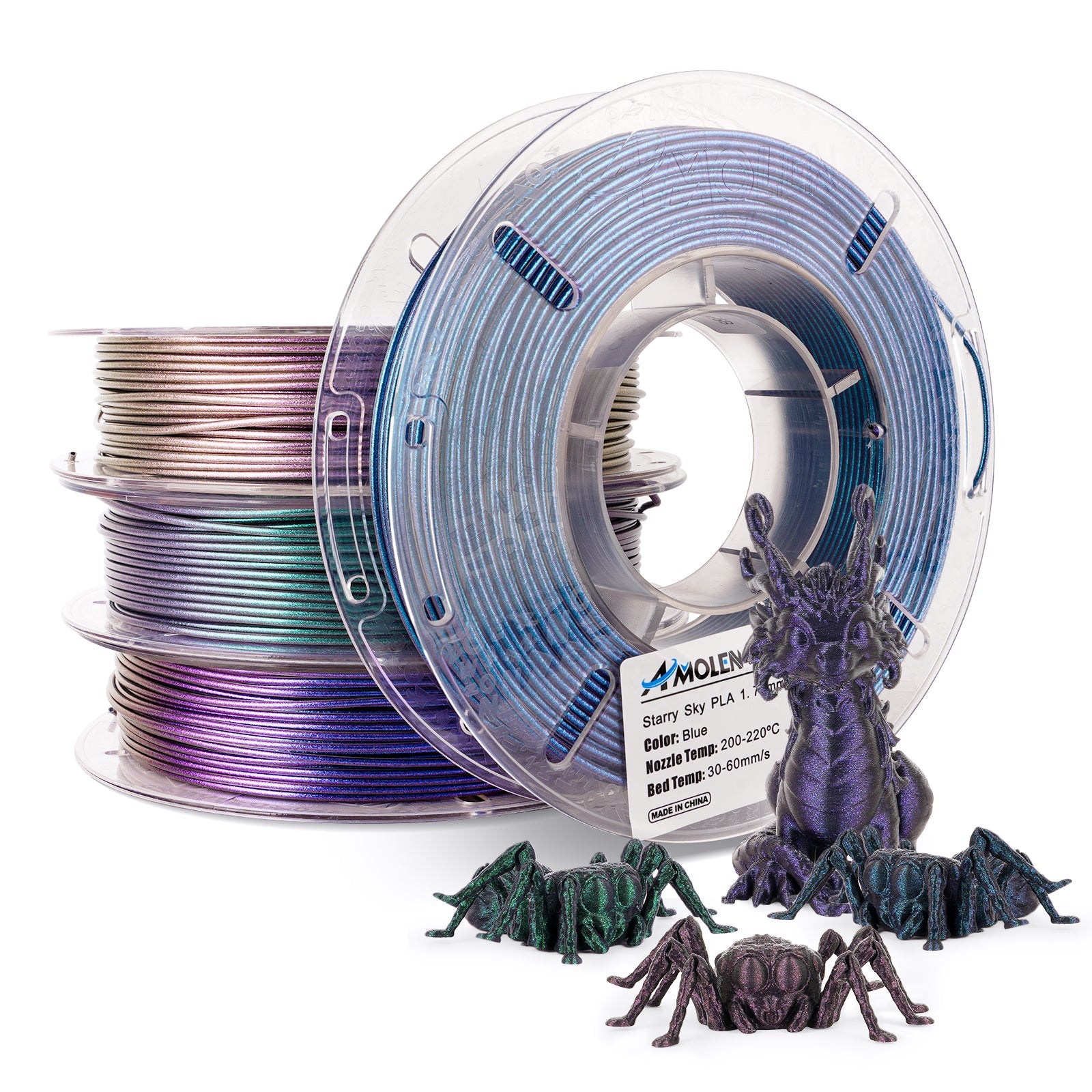 Amolen - PLA Galaxy / Sparkle & Shiny Variety Pack (4x200g)