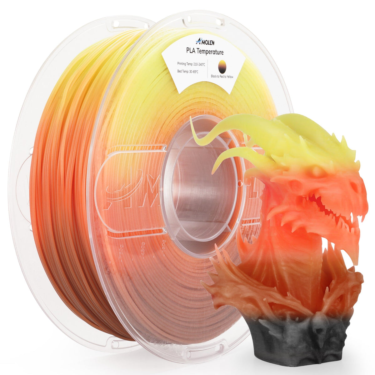 Amolen - PLA Temperature Color Change 1.75mm, 1KG/2.2LB