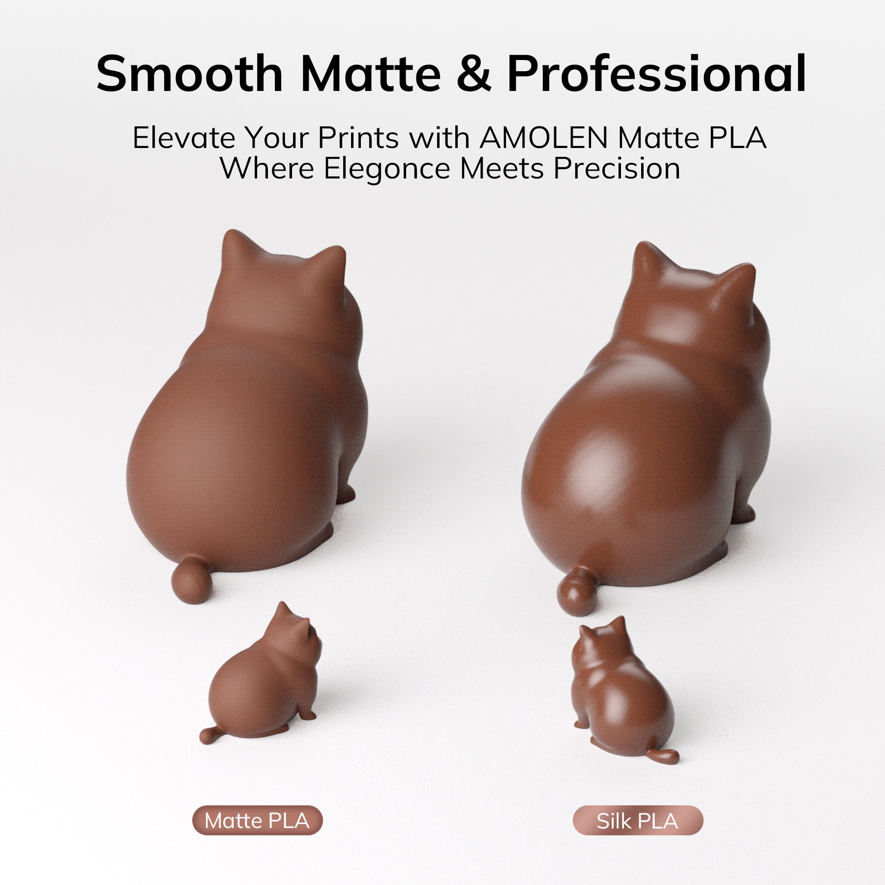 Amolen - PLA Matte Basic 1.75mm, 1KG/2.2LB
