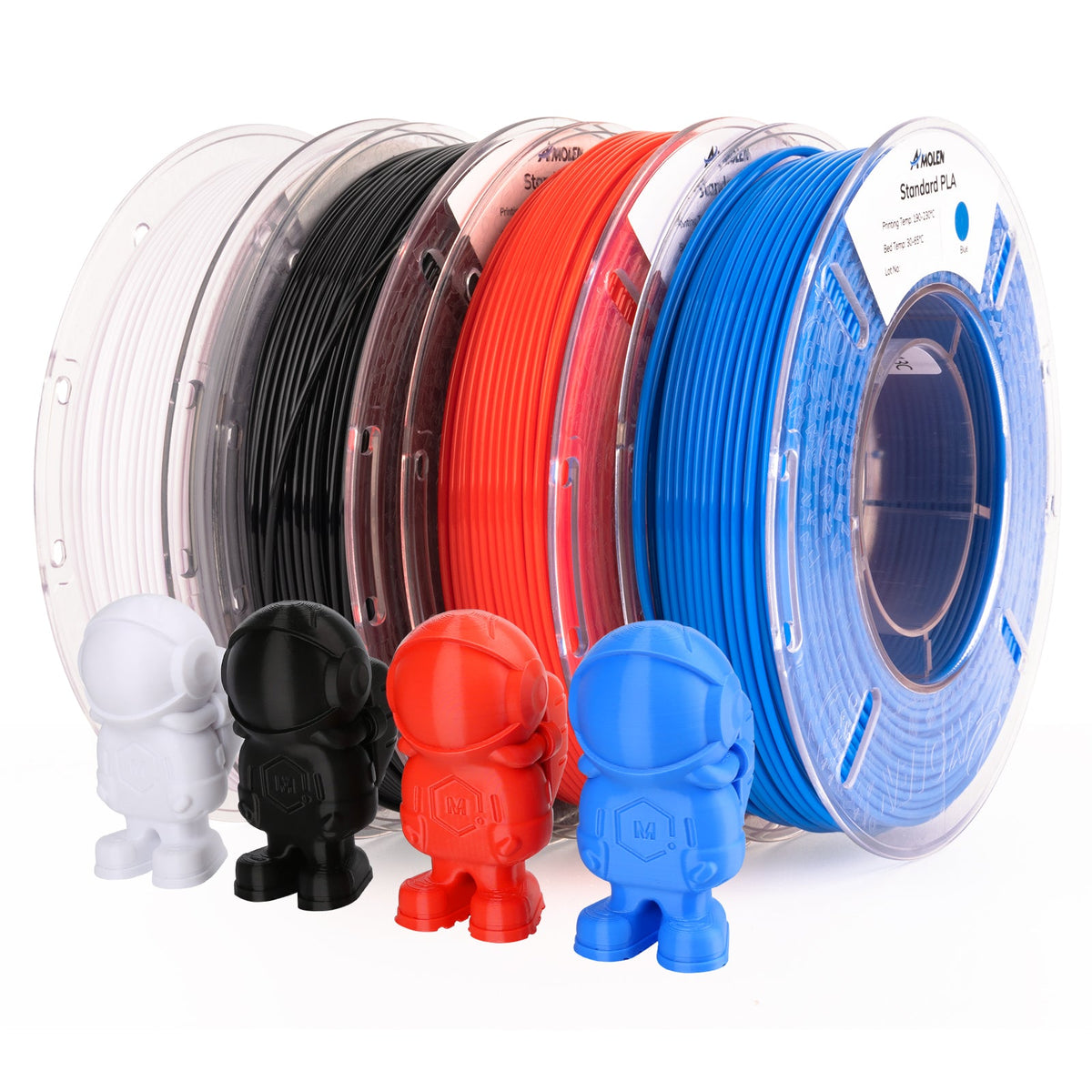 Amolen - PLA Basic Variety Pack (4 x 250g), 1.75mm