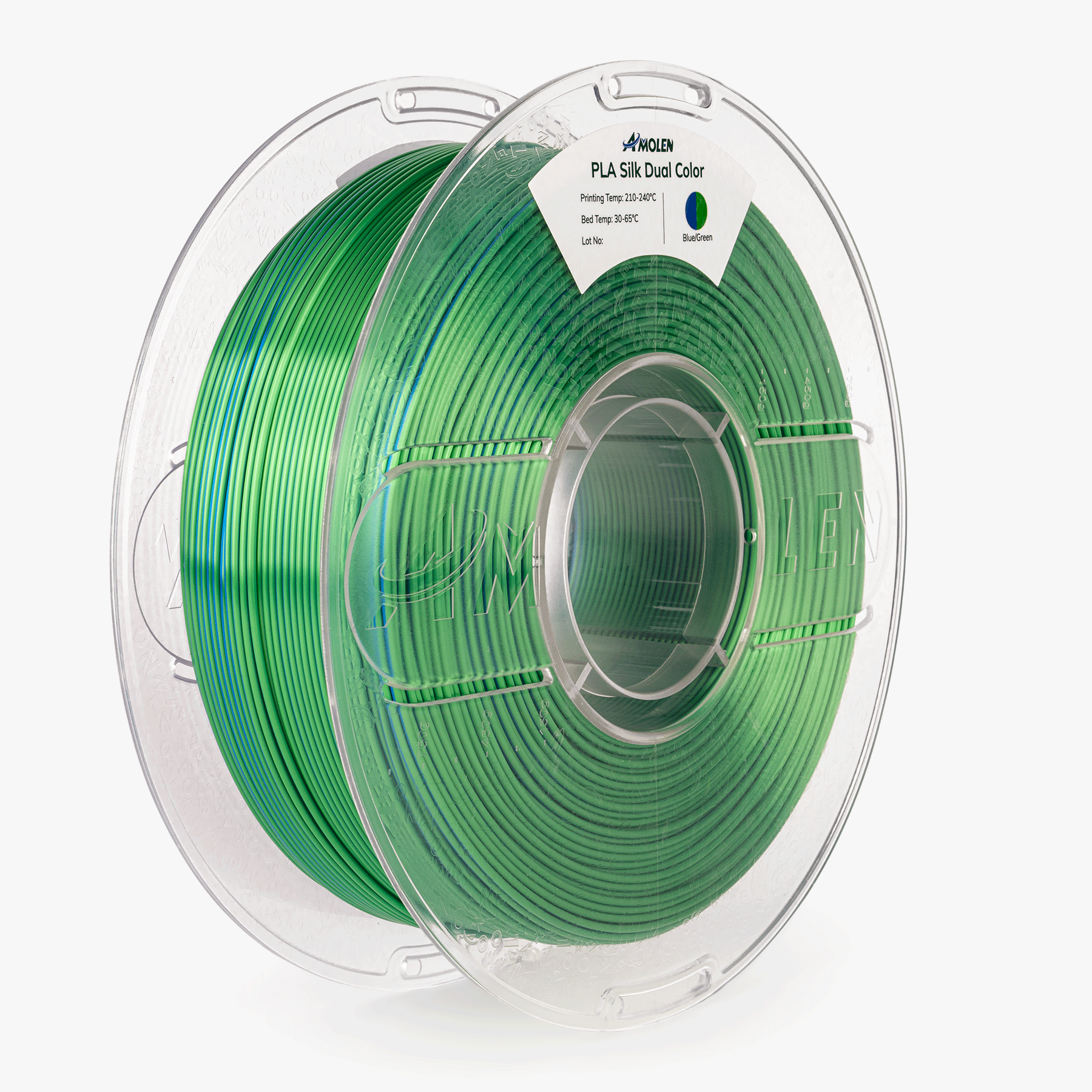 Amolen - PLA Silk Dual Color Filament 1.75mm, 1KG/2.2LB