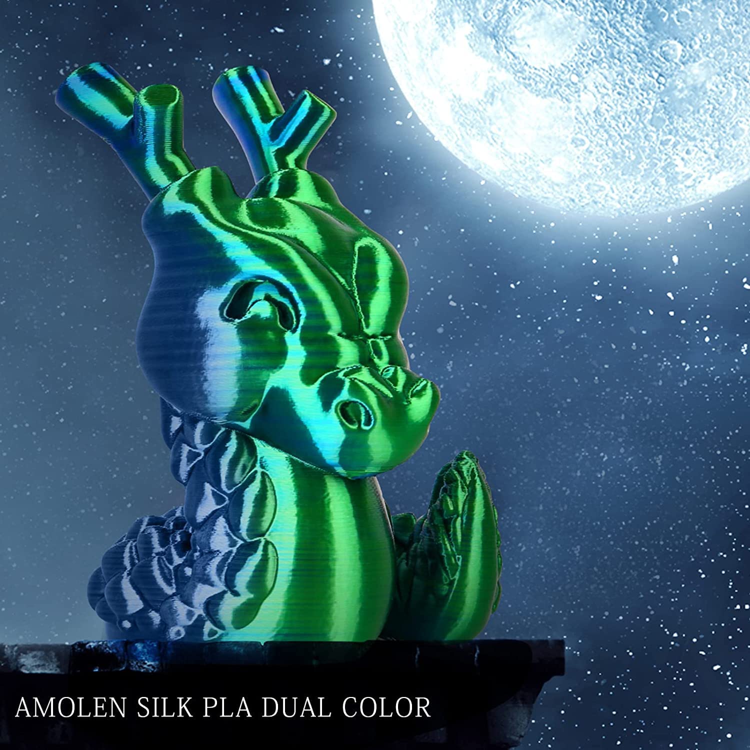 Amolen - PLA Silk Dual Color Variety Pack (4x200g) - 1.75MM