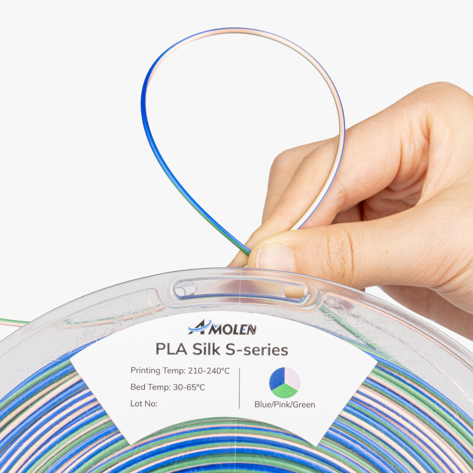 Amolen - PLA Silk S-Series Filament 1.75mm, 1KG/2.2LB