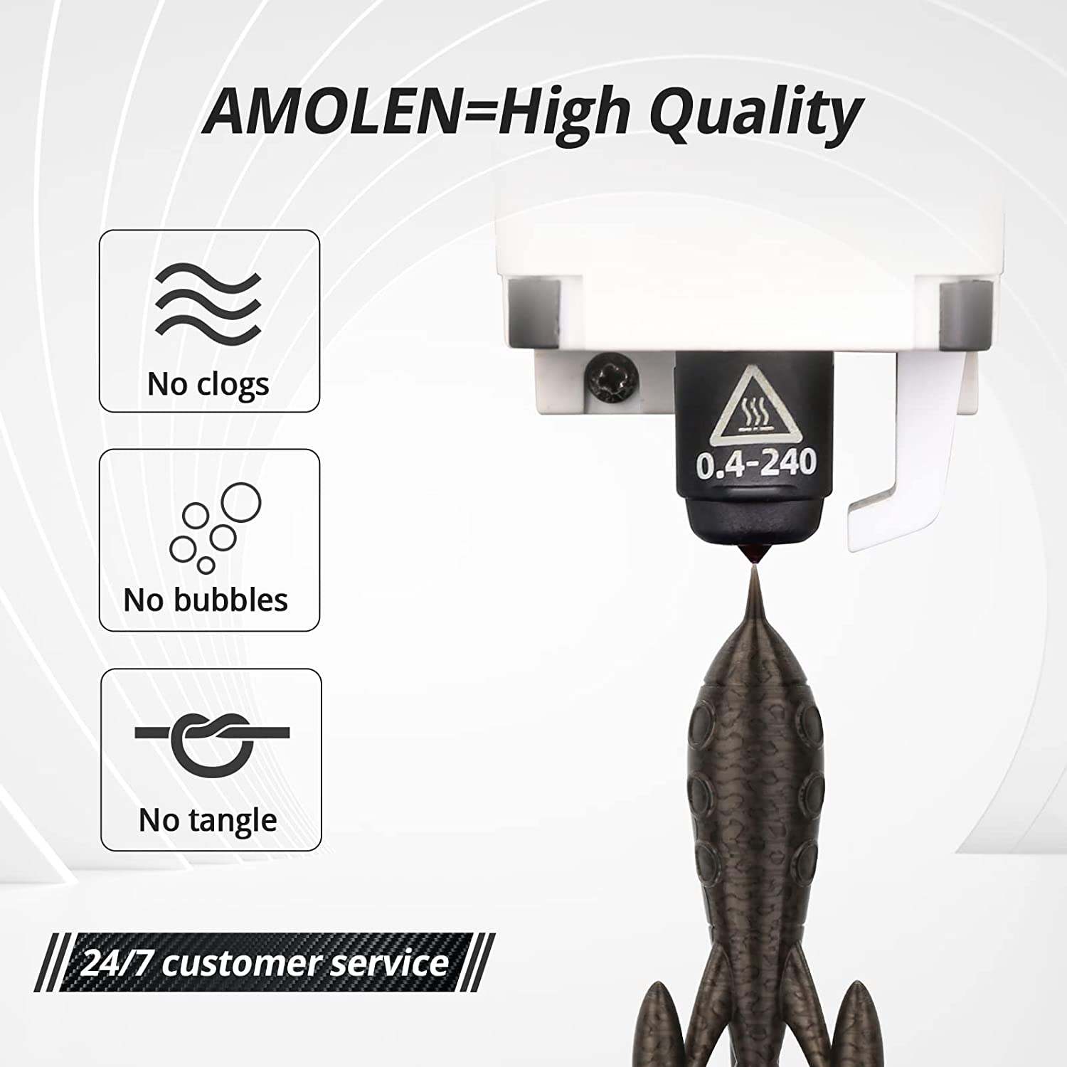 Amolen - PLA Glow in the Dark Variety Pack (4x200g)