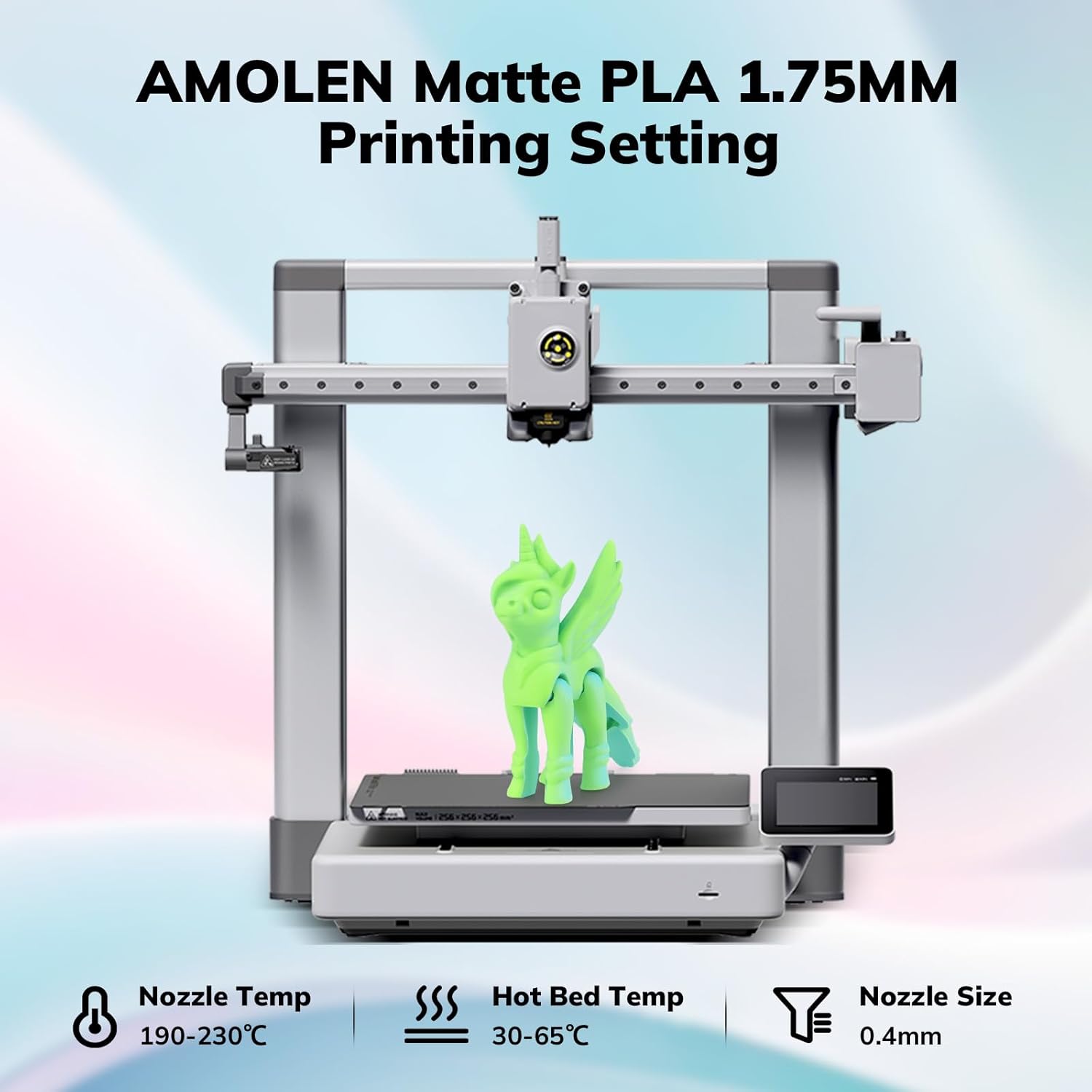 Amolen - PLA Matte Dual Filament 1.75mm, 1KG/2.2LB