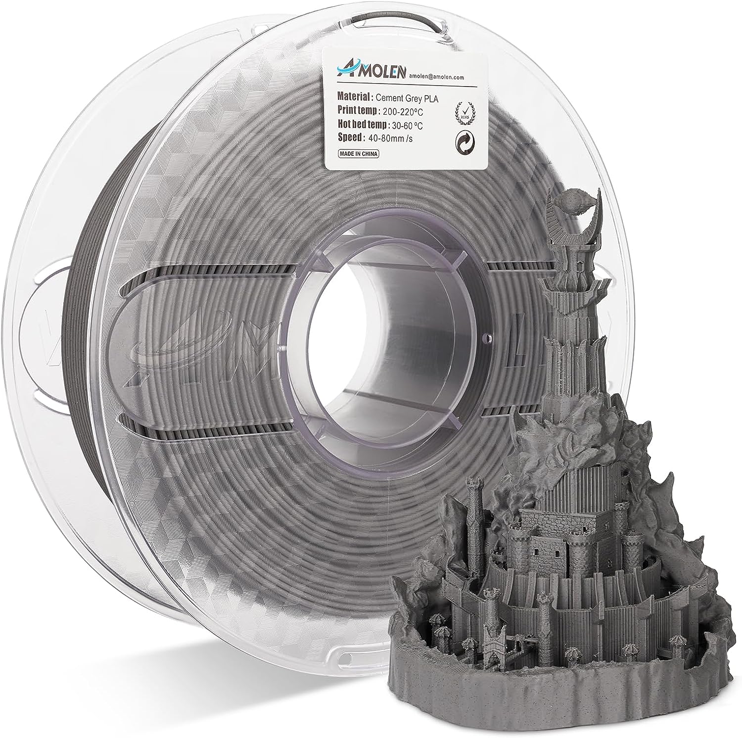 Amolen - PLA Marble 1.75mm, 1KG/2.2LB