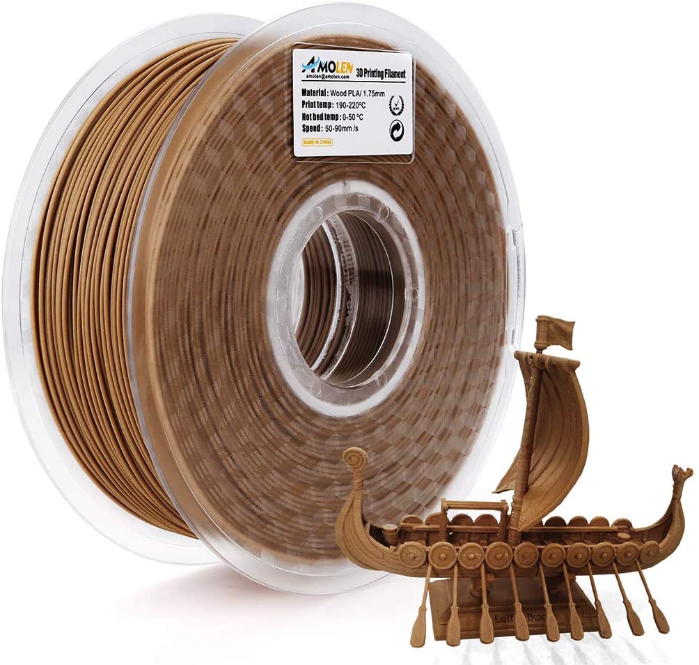 Amolen - PLA Wood 1.75mm, 1KG/2.2LB