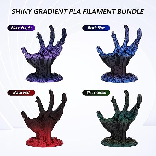 Amolen - PLA Silk Shiny Gradient Variety Pack (4x200g) - 1.75MM