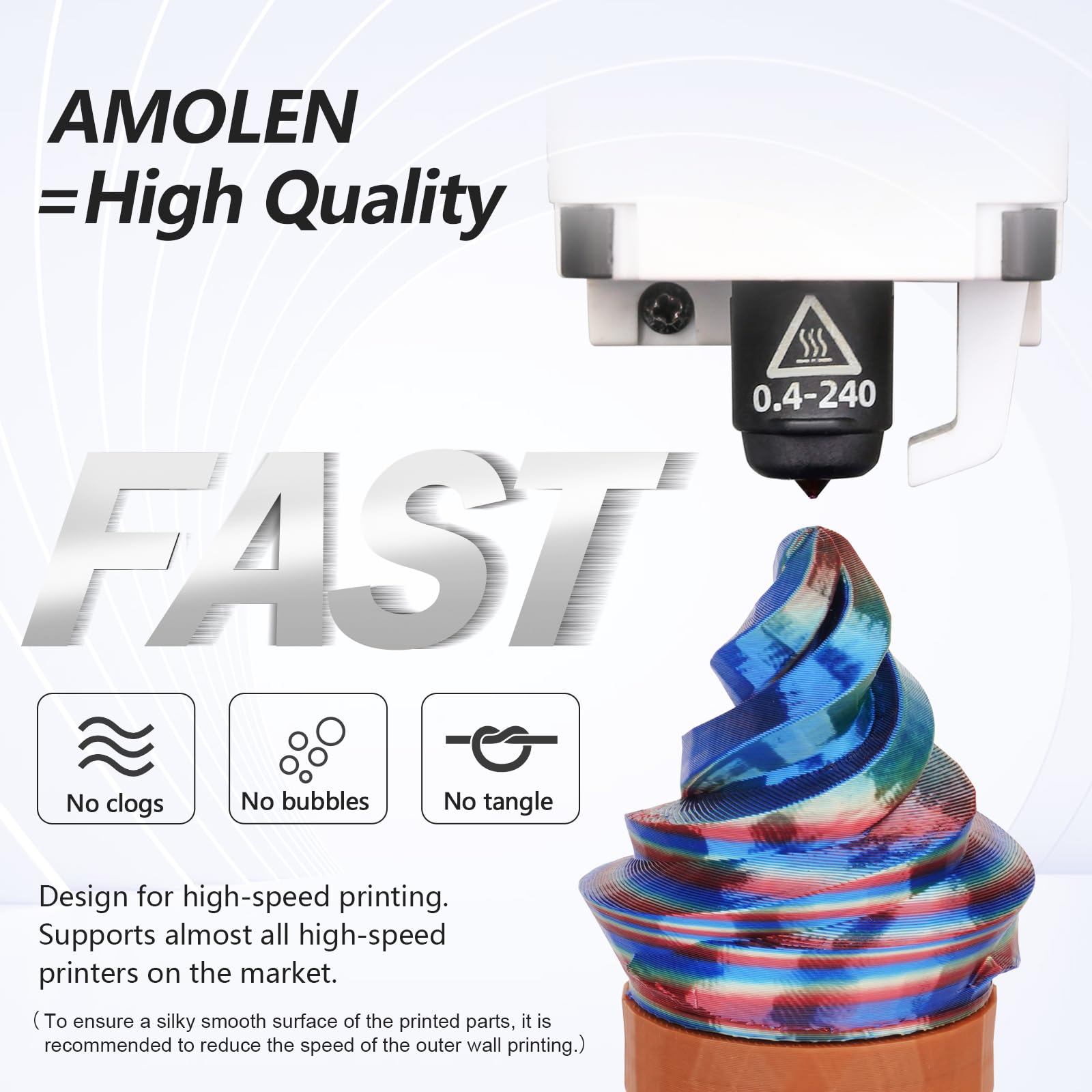 Amolen - PLA Silk S-Series Variety Pack (4x200g) - 1.75MM