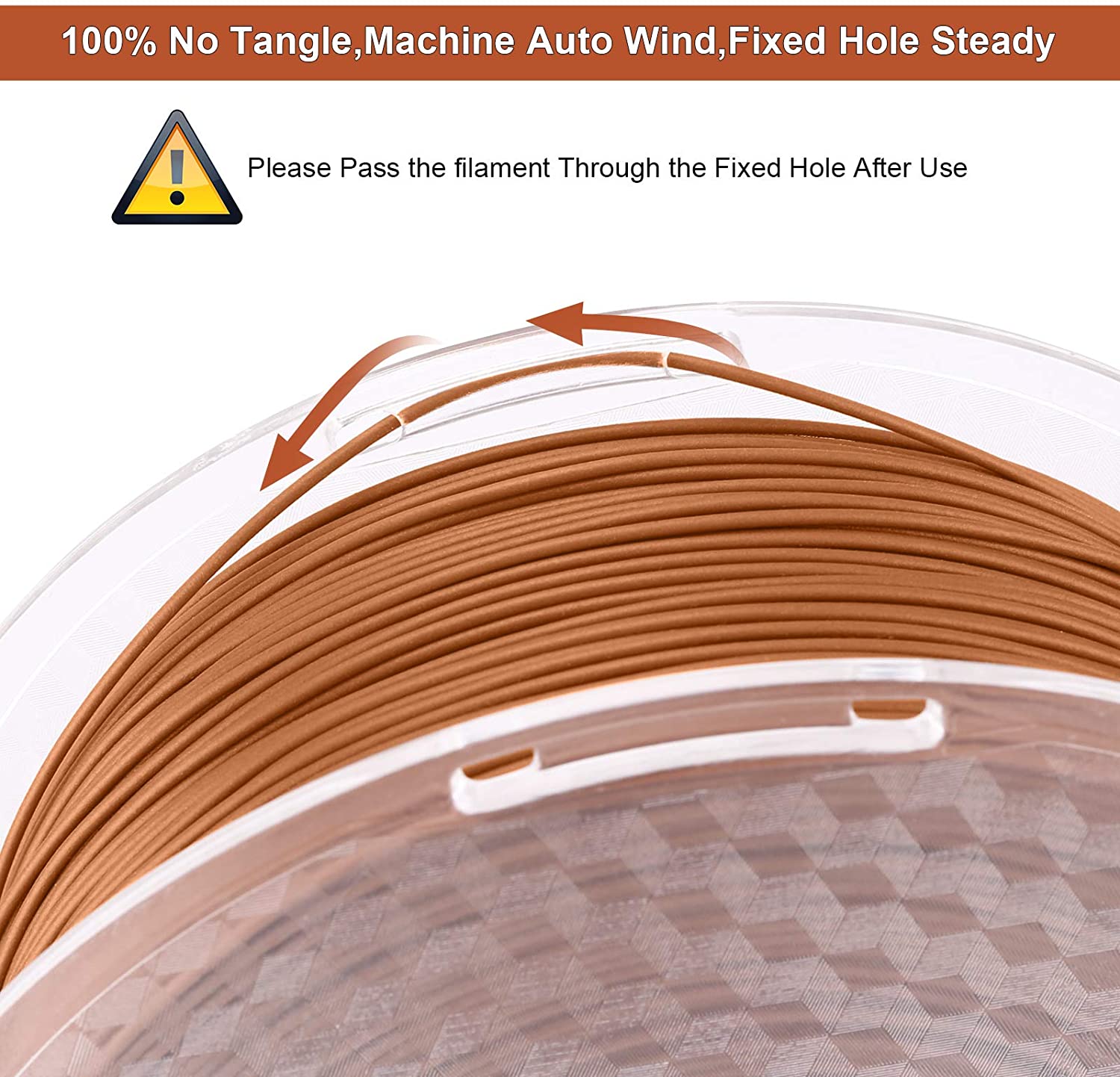 Amolen - PLA Wood 1.75mm, 1KG/2.2LB