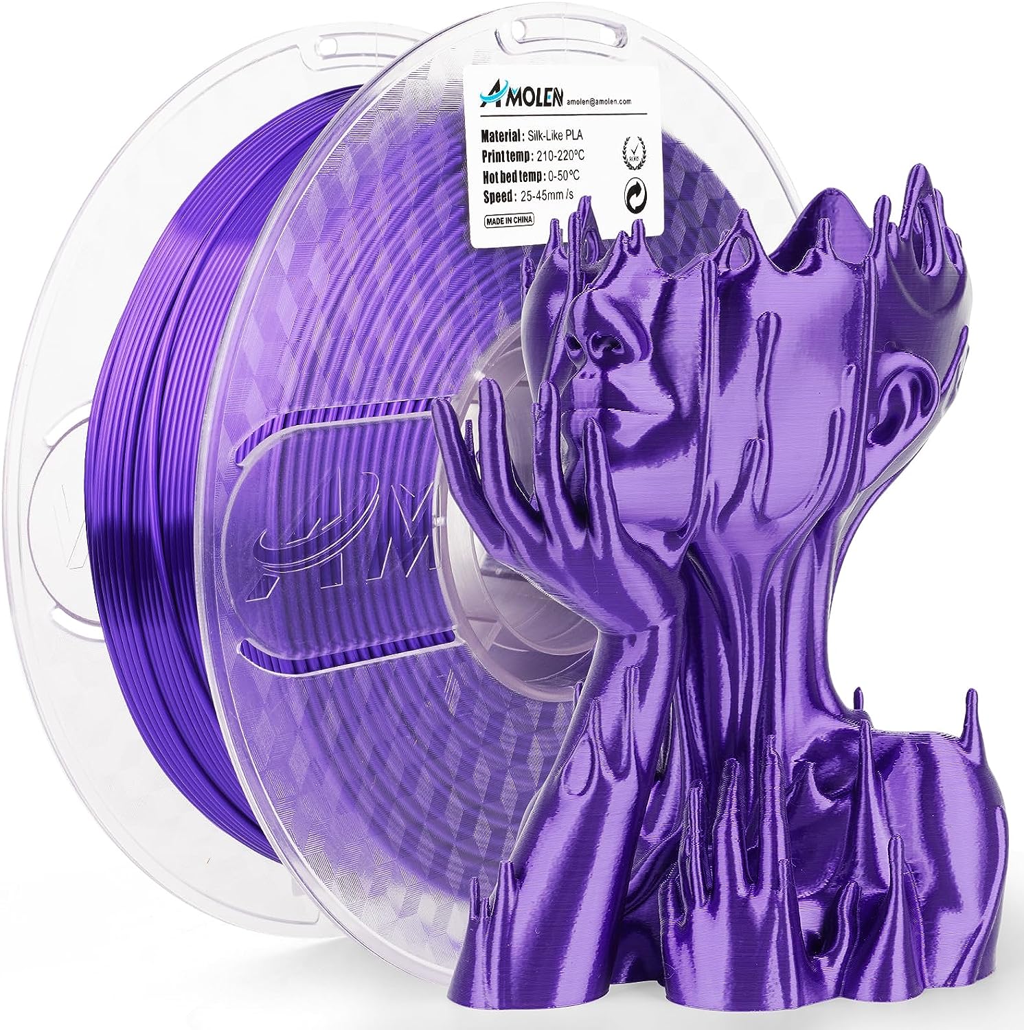 Amolen - PLA Silk Basic 1.75mm, 1KG/2.2LB