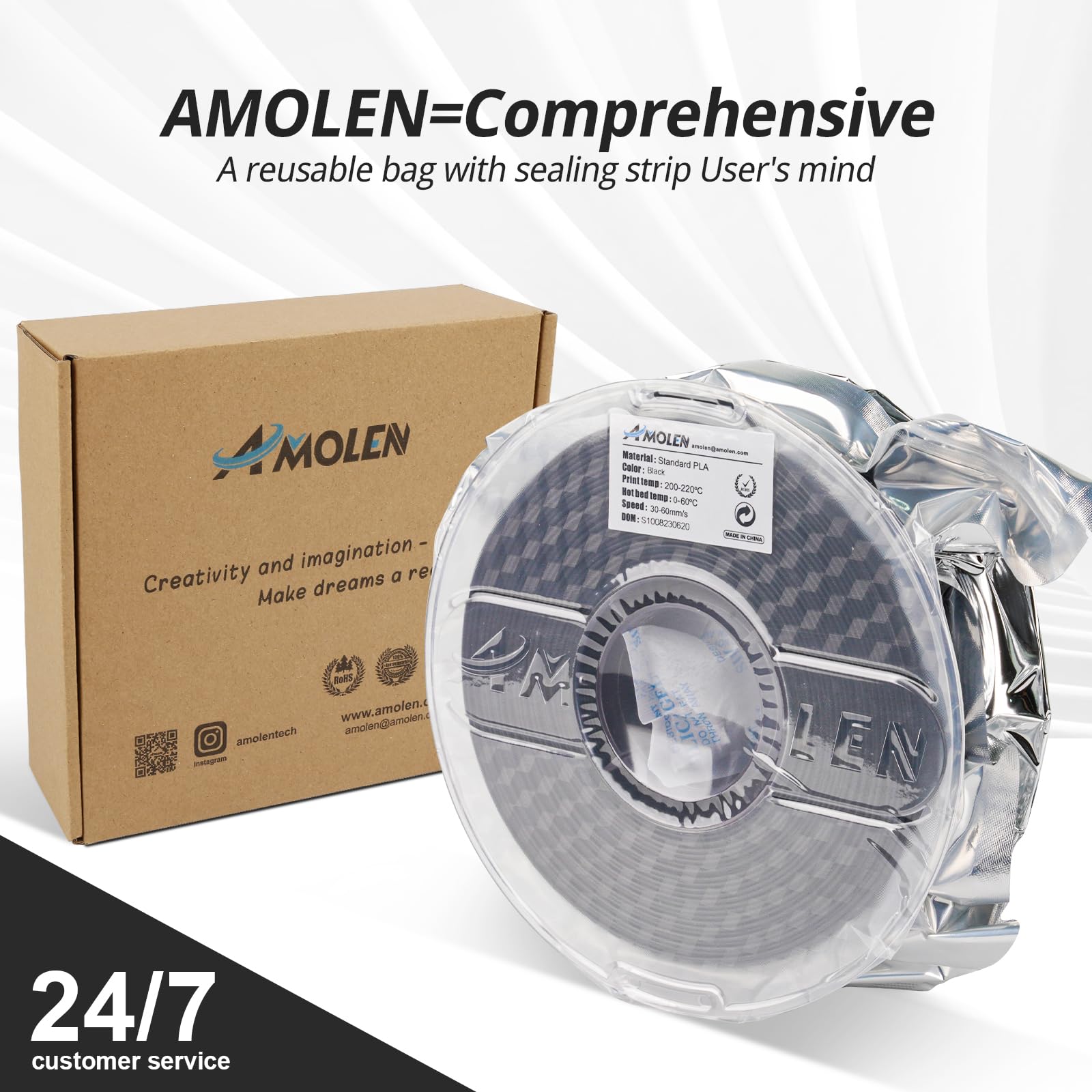 Amolen - PLA Basic-High Speed 1.75mm, 1 KG