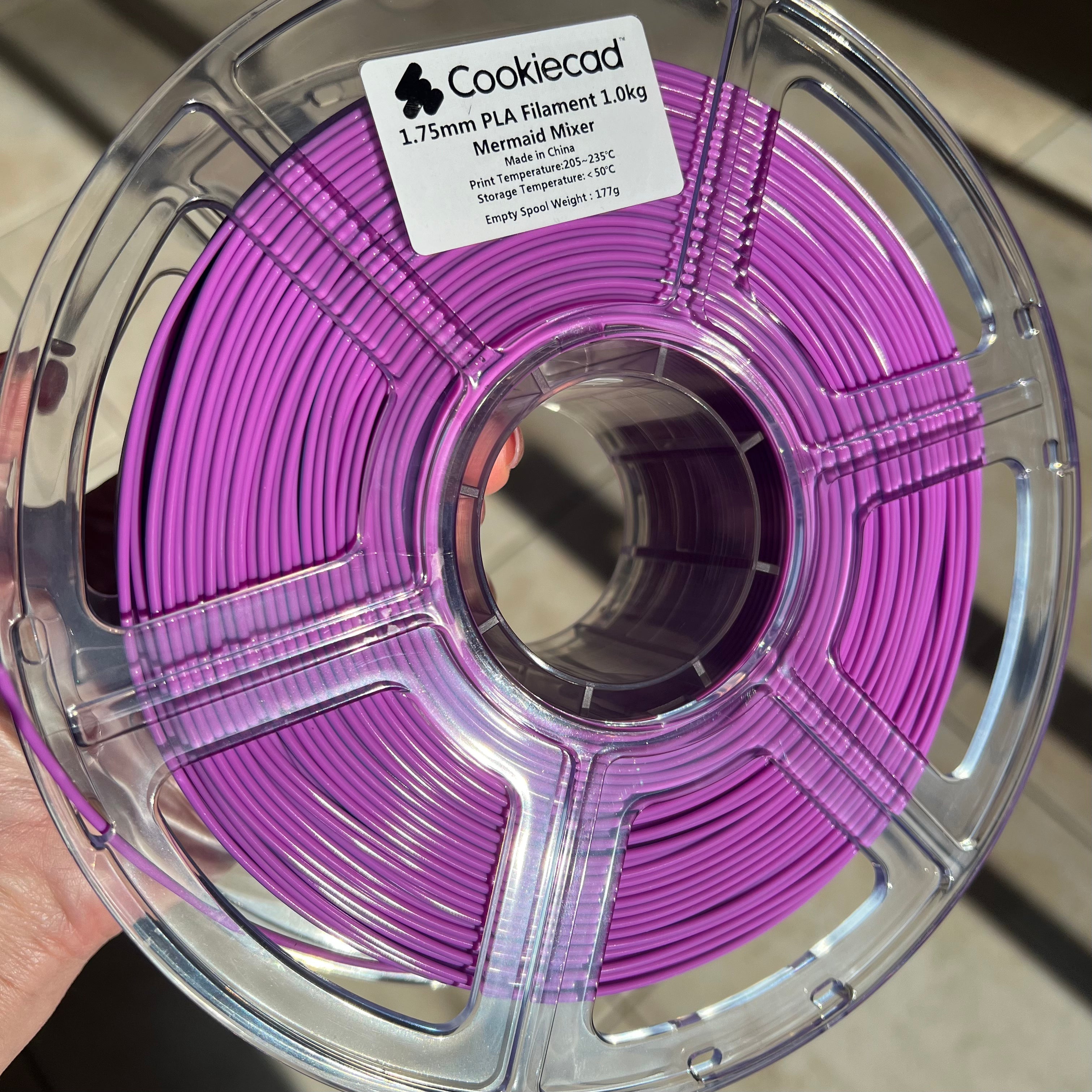 Cookiecad - Mermaid Mixer Dual-Color PLA Filament | Green & Purple