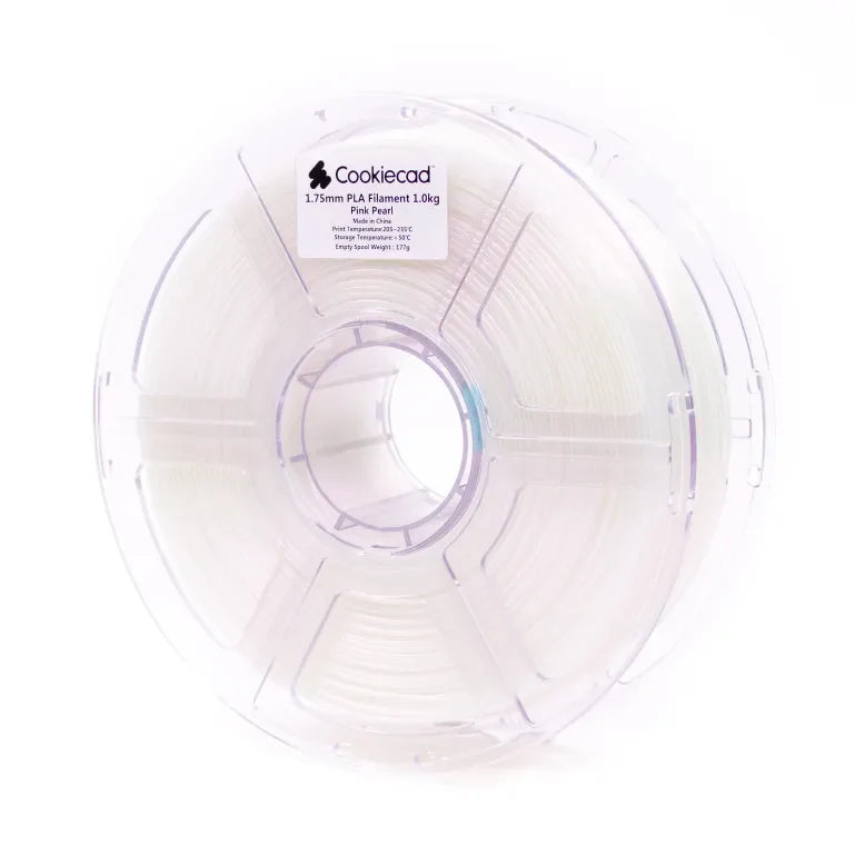 Cookiecad Pink Pearl Elixir PLA Filament | UV-Glow White