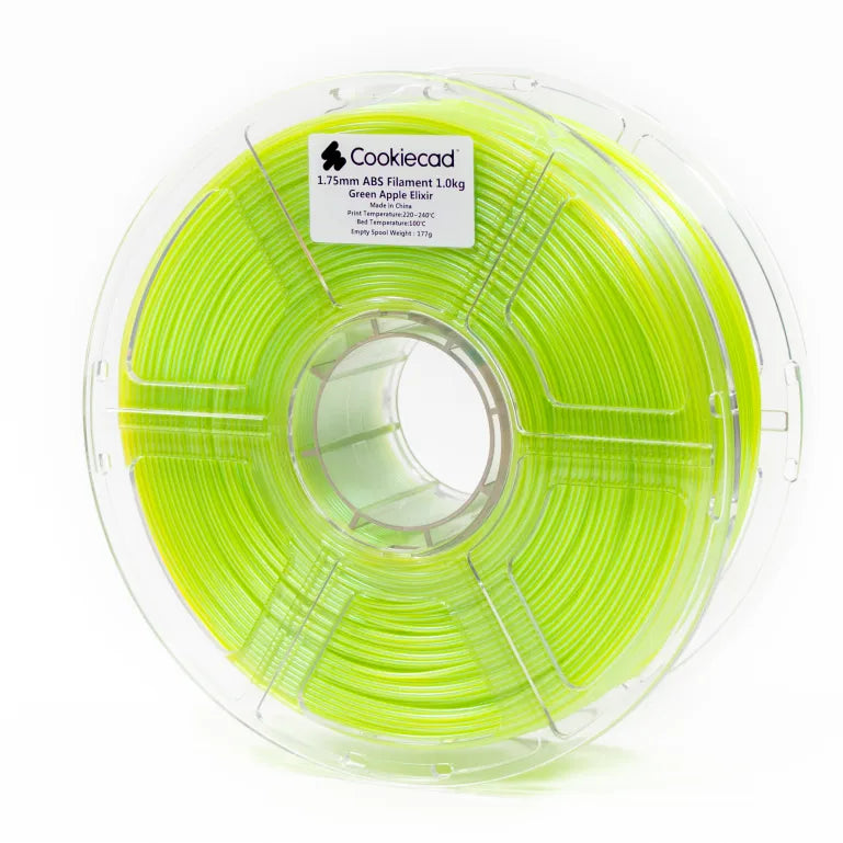 Cookiecad - Green Apple Elixir ABS Filament | Shimmer Green 1.75mm