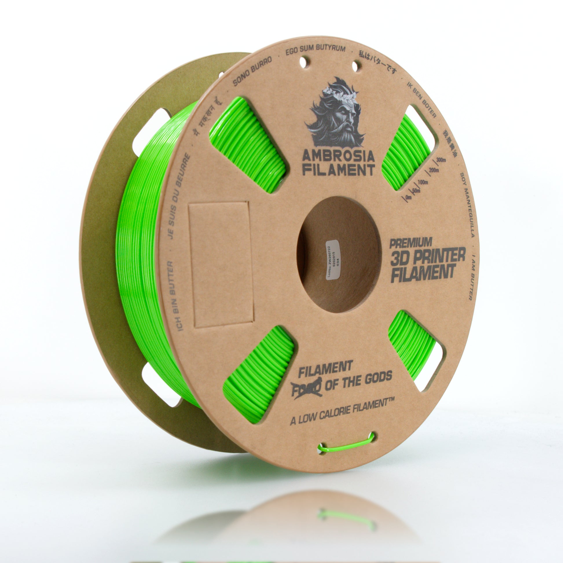 Ambrosia - Premium PETG Filament | Clear & Solid 1.75mm 1kg Spool