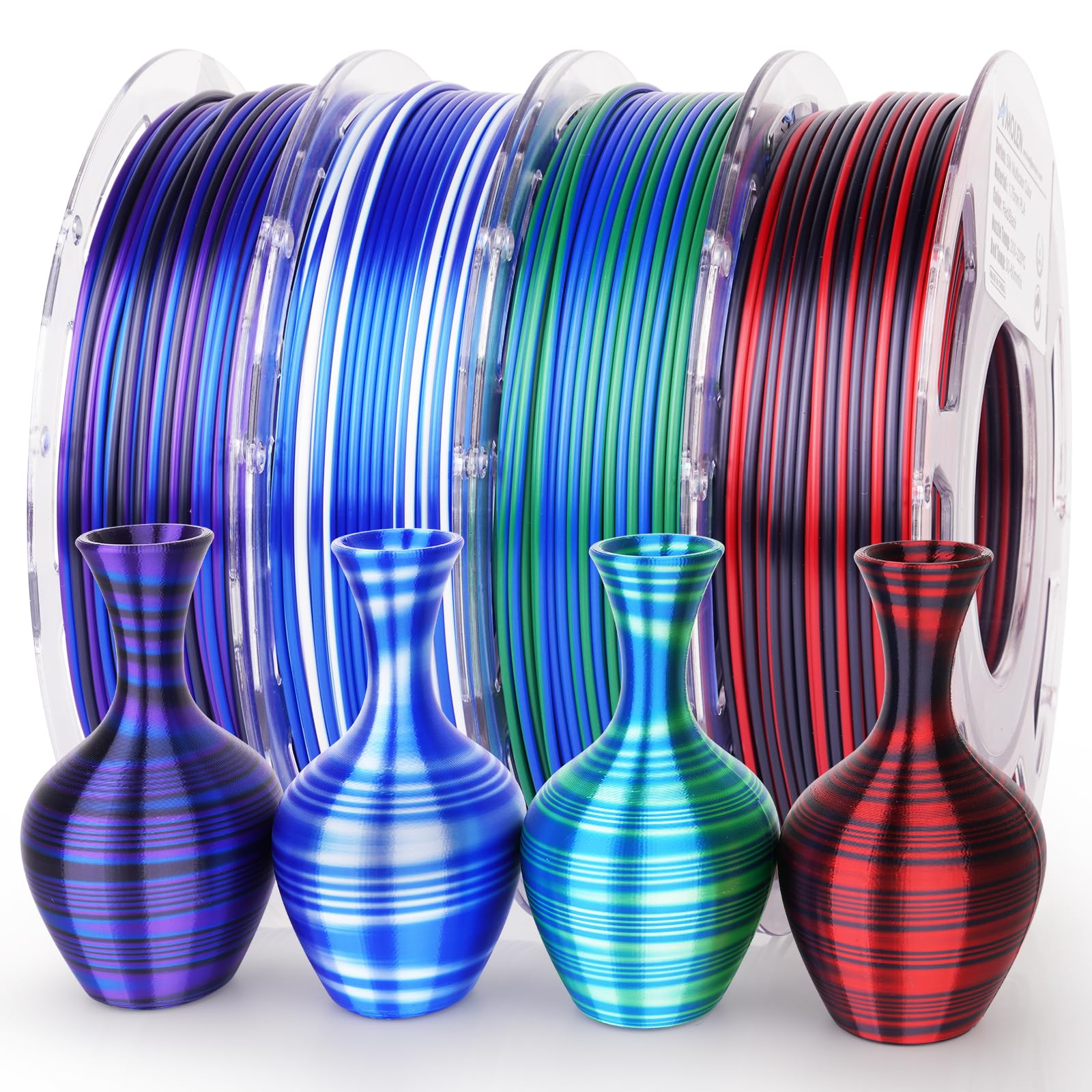 Amolen - PLA Silk S-Series Variety Pack (4x200g) - 1.75MM