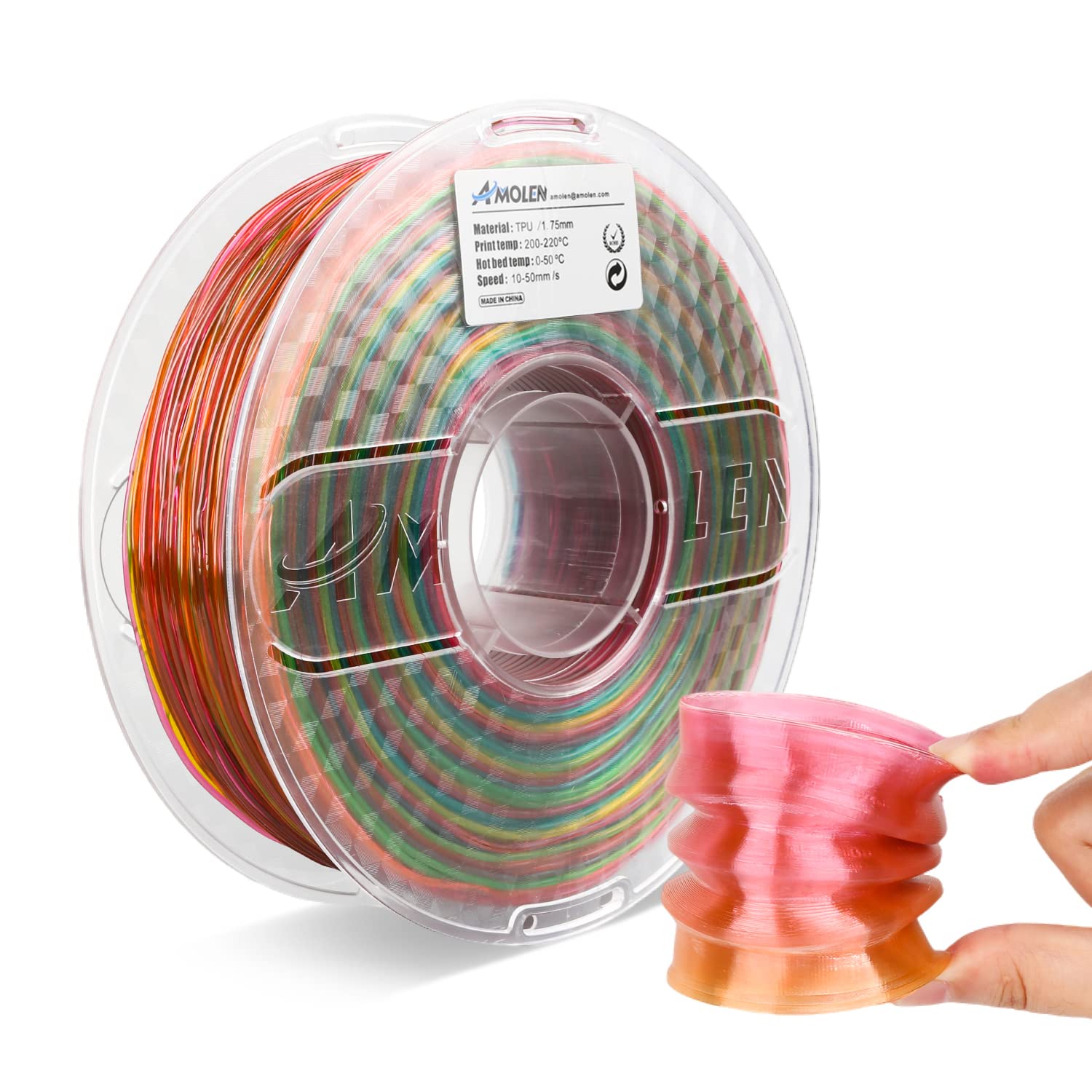 Amolen - TPU Rainbow 1.75mm, 1KG