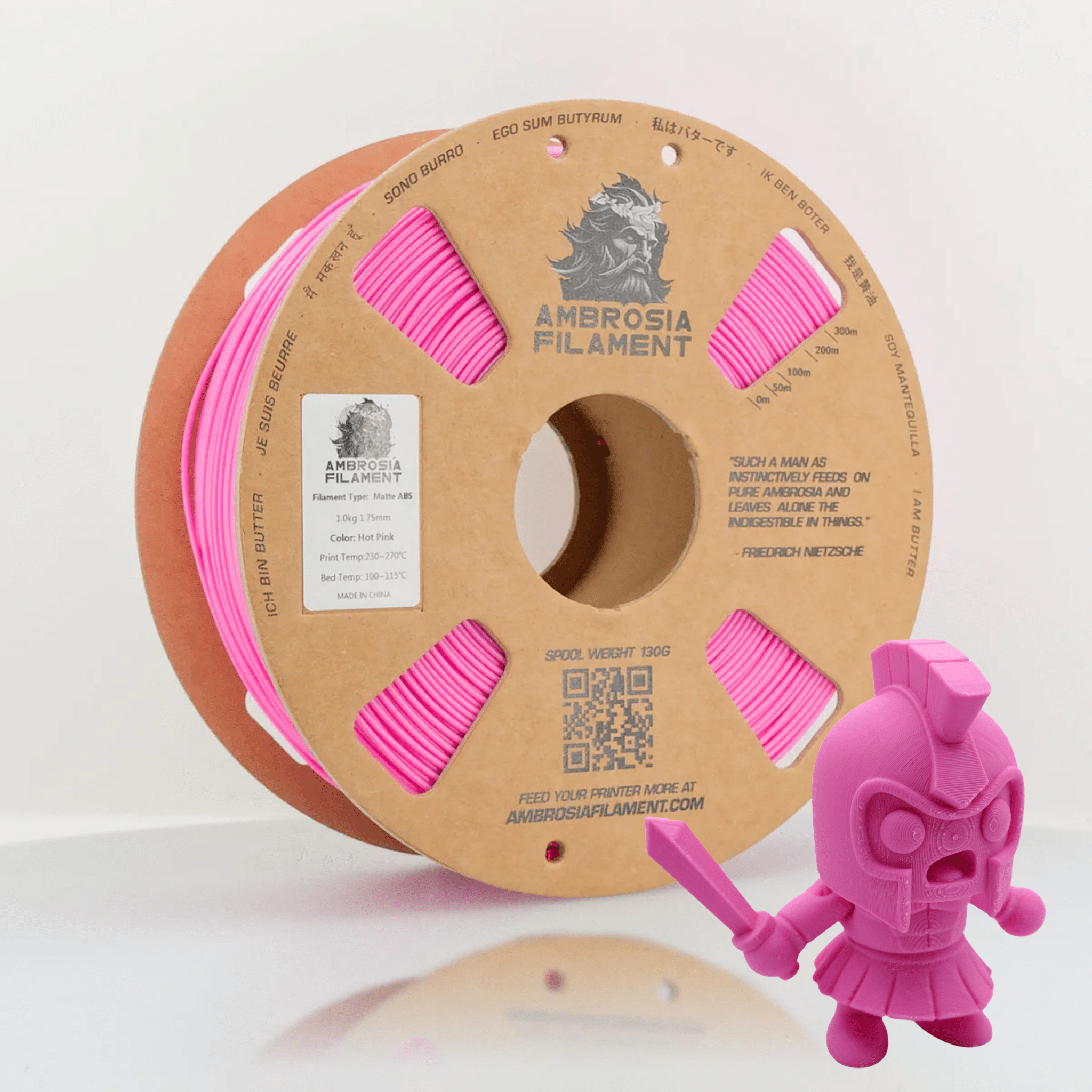 Ambrosia - Premium ABS Matte Filament | Pure 1.75mm 1kg Spool