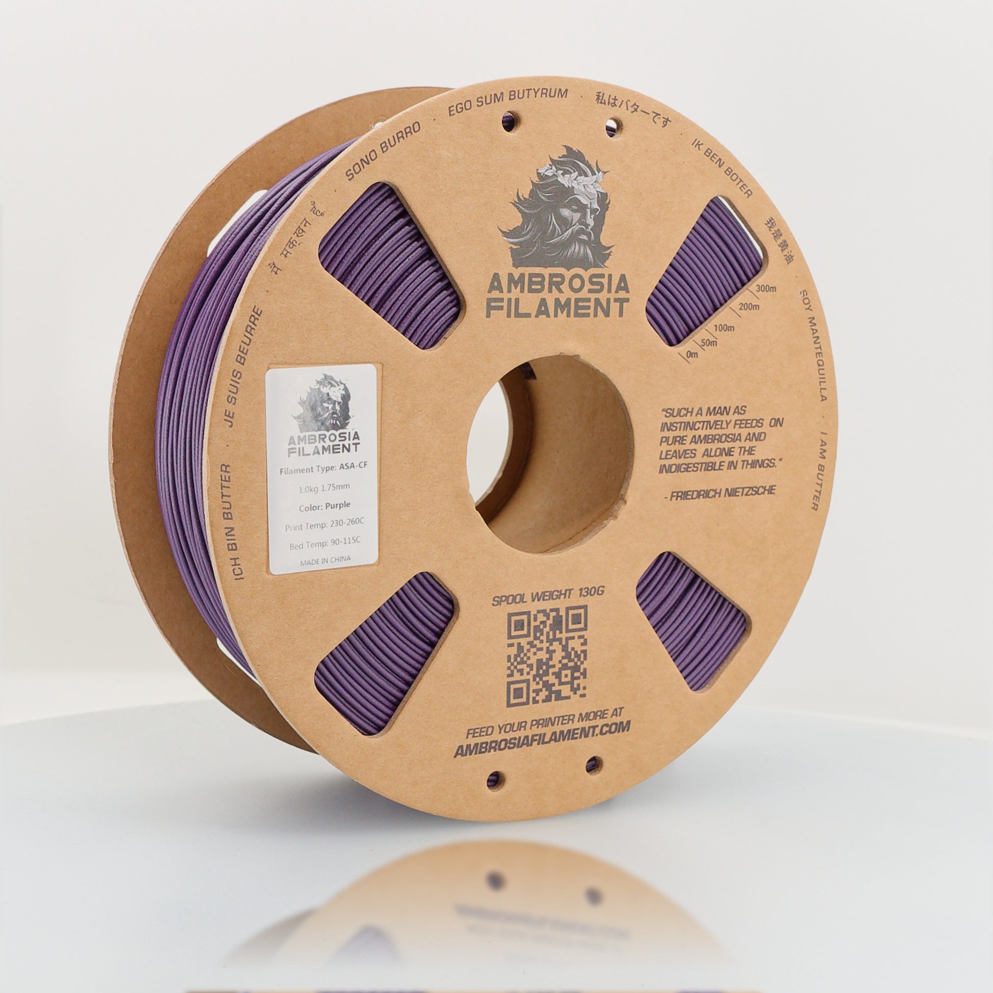 Ambrosia - ASA-CF Filament | 1kg Carbon Fiber 1.75mm 3D Filament