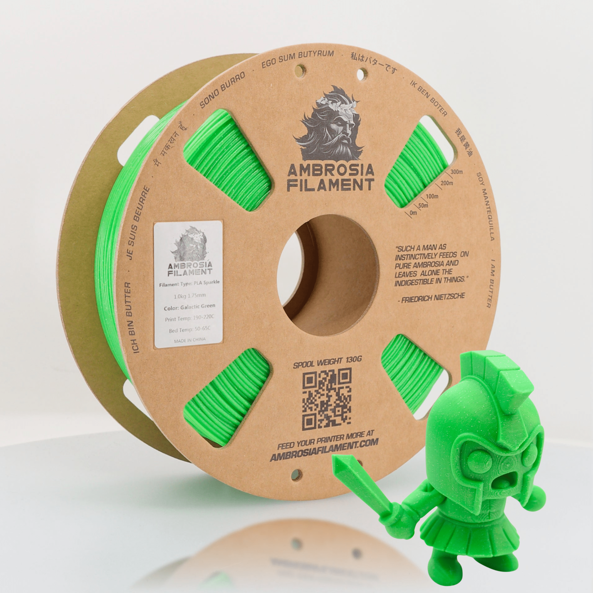 Ambrosia - Premium PLA Filament | 1.75mm 1kg Cardboard Spool