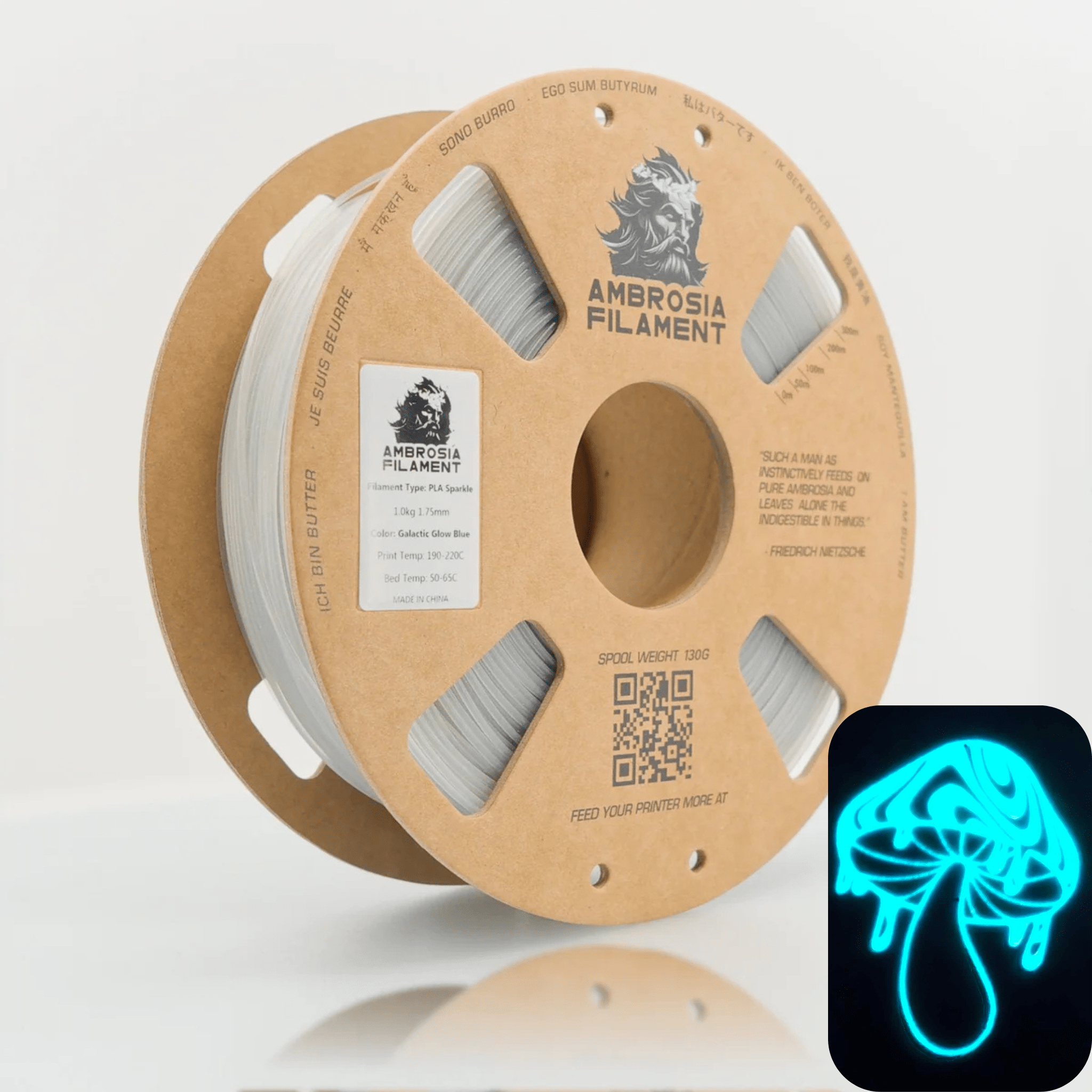Ambrosia - Premium PLA Filament | 1.75mm 1kg Cardboard Spool