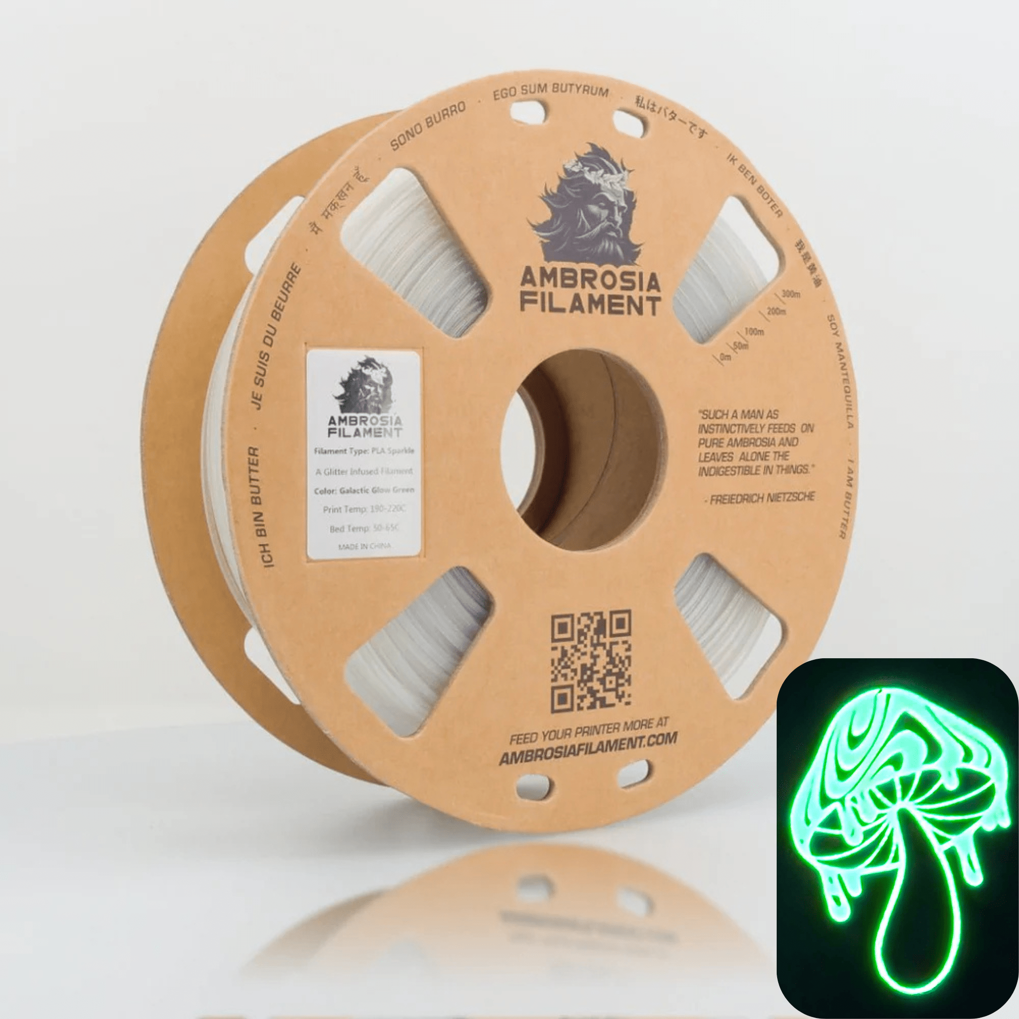 Ambrosia - Premium PLA Filament | 1.75mm 1kg Cardboard Spool