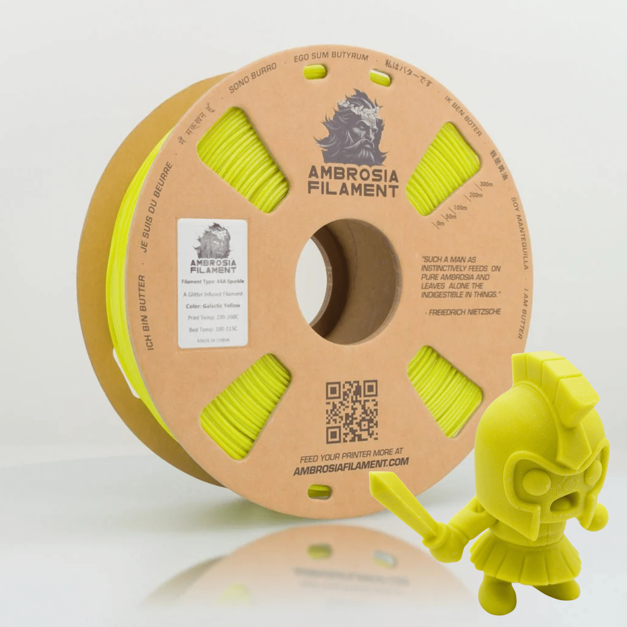 Ambrosia - Premium PLA Filament | 1.75mm 1kg Cardboard Spool