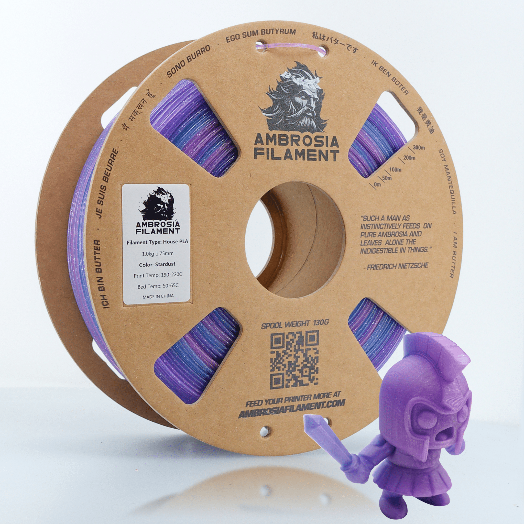 Ambrosia - Premium PLA Filament | 1.75mm 1kg Cardboard Spool