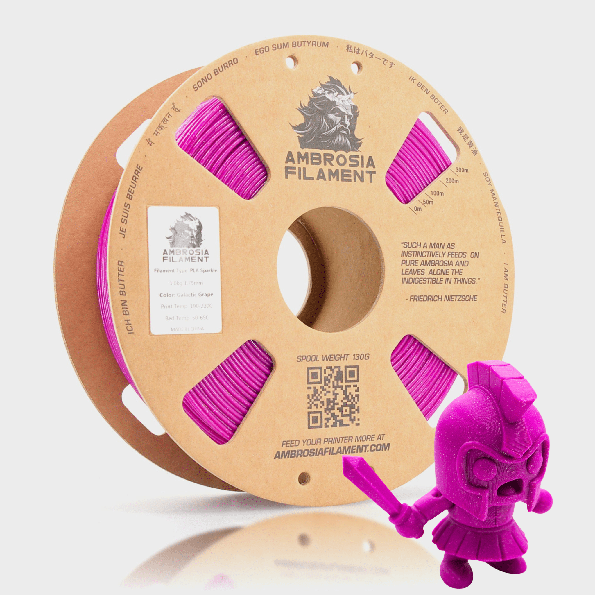 Ambrosia - Premium PLA Filament | 1.75mm 1kg Cardboard Spool