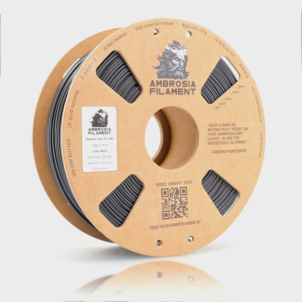 Ambrosia - PC-ABS Blend Filament | 1kg High-Heat 1.75mm 3D Filament