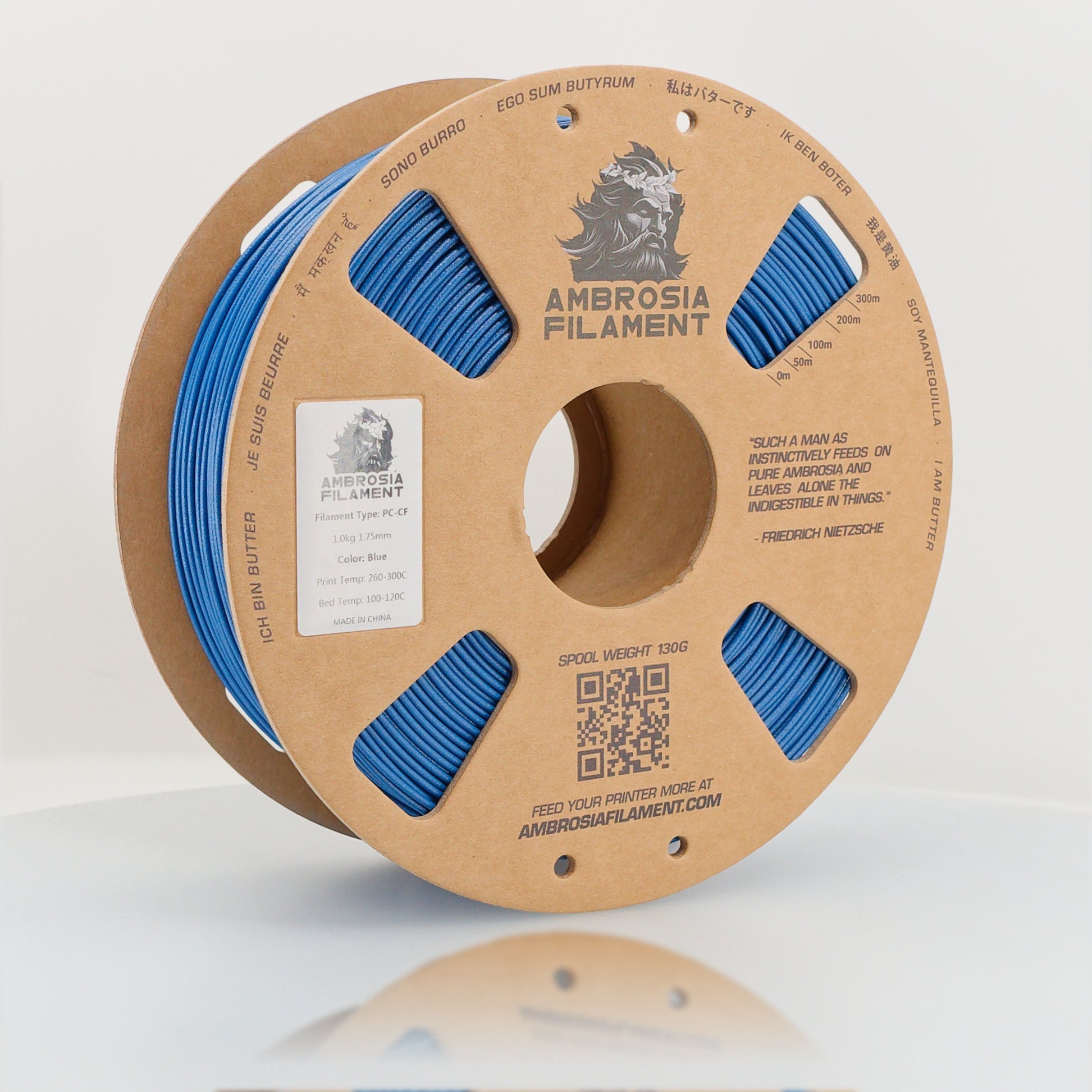 Ambrosia - Premium PC-CF Filament | Polycarbonate Carbon Fiber 1kg