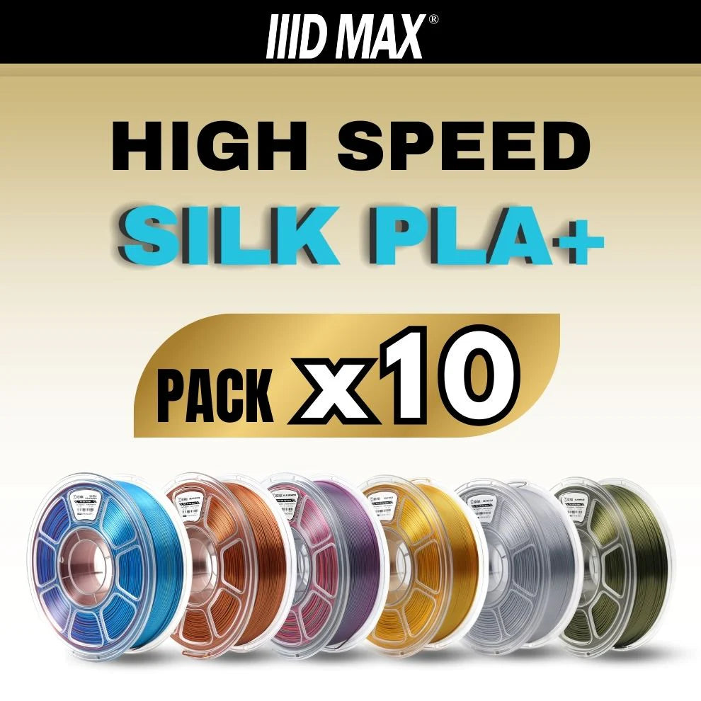 10 x 1kg High Speed Silk PLA+ Pack