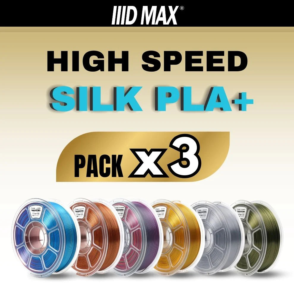 3 x 1kg High Speed Silk PLA+ Pack
